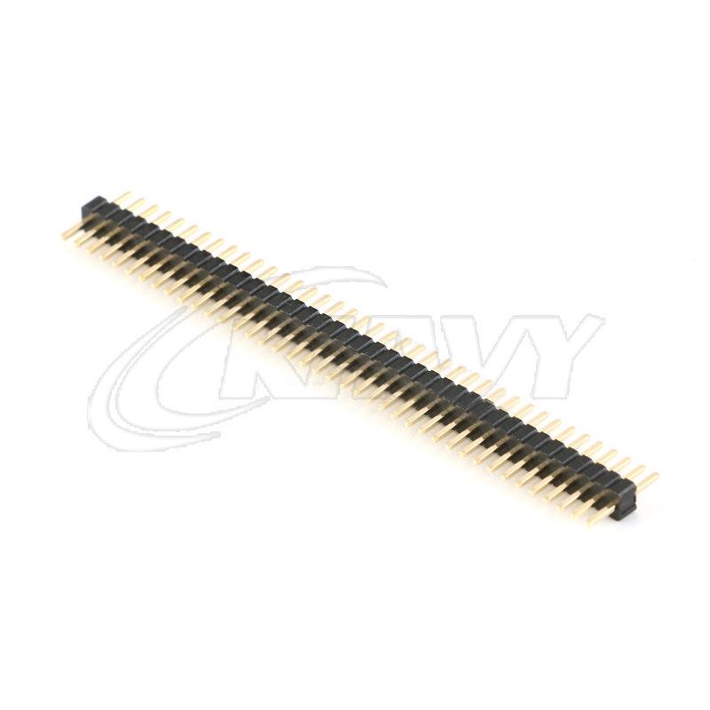 1.27mm Pitch Single Row Header, Straight Insertion Pin, 1*2P to 1*40P Options.