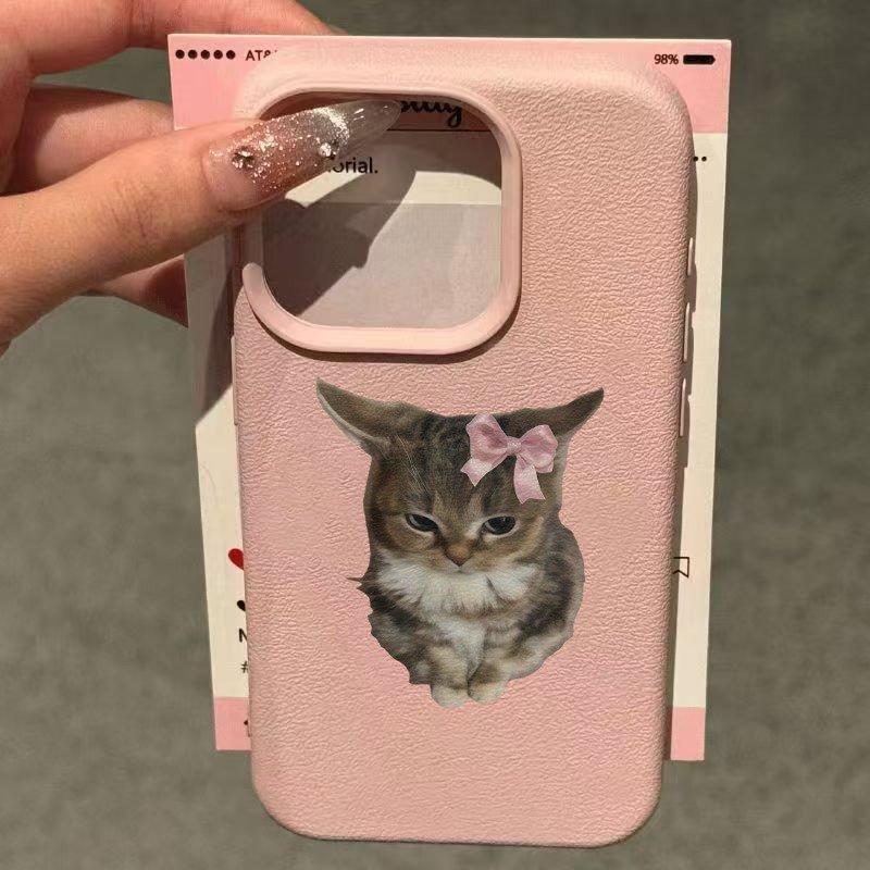 Phone Case For iPhone 17 16 15 14 13 12 11 XS X XR 7 8 Plus 17 Pro Max 16E Air Shockproof Bumper Cover Soft and Cute Cat Pattern