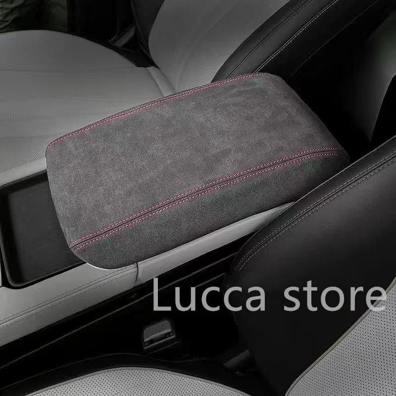For BYD Song plus Sealion 6 Seal U 2024+ Interior pattern Armrest Anti-dirty Pad Cover Sticker PU Leather Cover Accessories