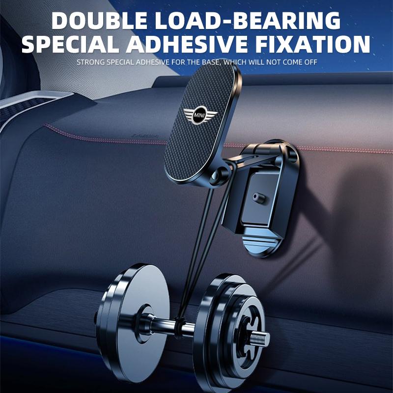 Hot 1pcs Folding Magnetic Car Holder 360 Degree Rotatable Mobile Phone Bracket For MINI Cooper Fridge One S F56 R57 R58 R60 JCW Countryman Clubman