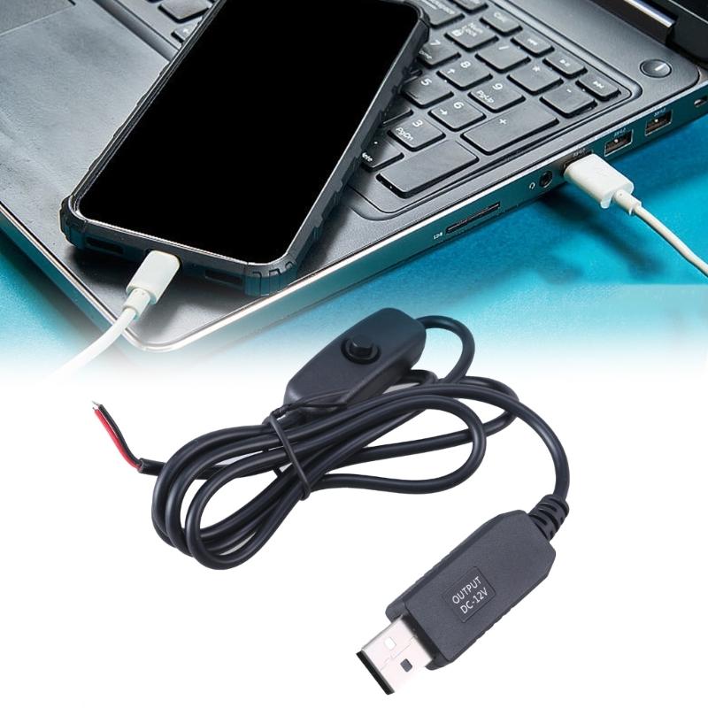 USB2.0 Stecker 2-Pin Stromkabel mit Schaltern Pigtail-Kabel für installierte USB-Geräte Ersatz Reparatur Kleiner Lüfter