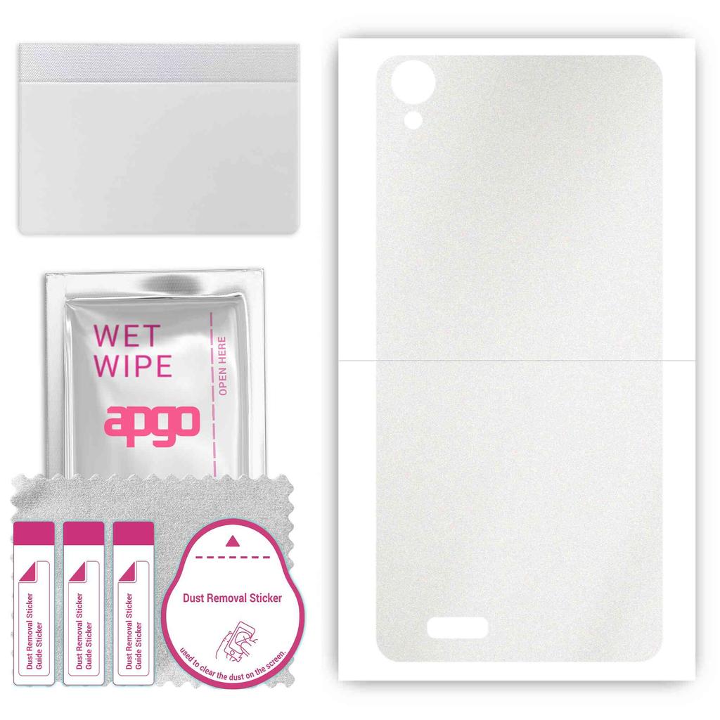 apgo Protective Skin Sticker for the back compatible with Doogee X100, Wrap Film, Foil, Vinyl - Pattern Matte Transparent