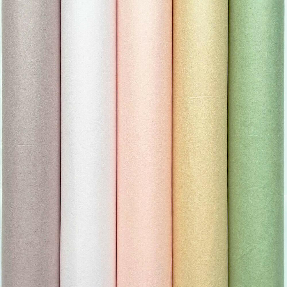 10 Sheets/Pack 70*50cm Solid Color Tissue Paper Flowers Wrapping Translucent Paper Gift Florist Pack Wedding Decor DIY Material