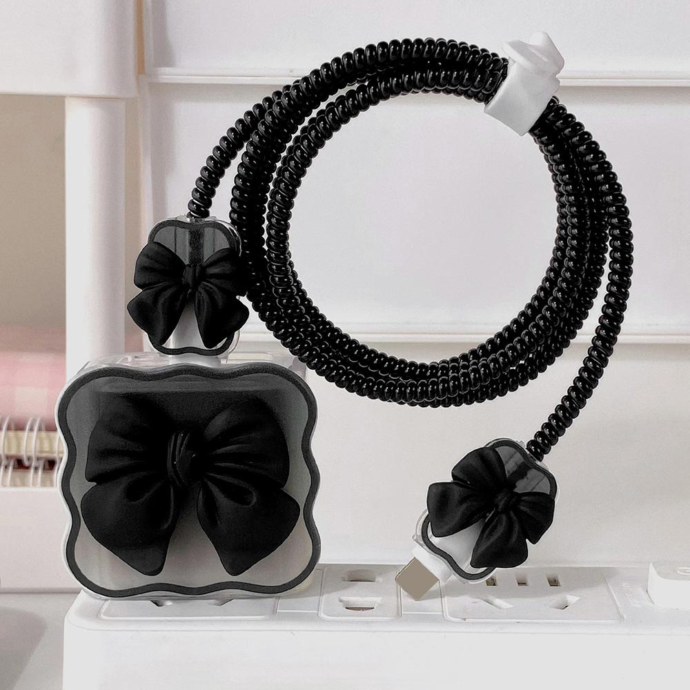 Geeignet für Apple Datenkabel Schutzhülle Ladegerät 20W Schnellladung bruchsicher Kabelaufwickler Niedliches Blume Tier Fortgeschritten