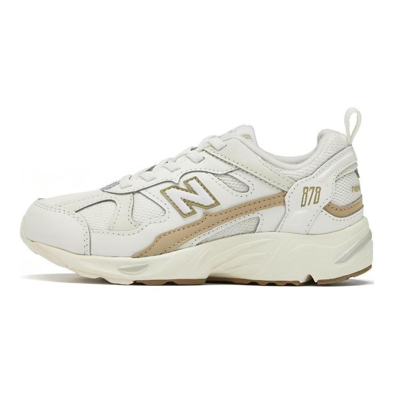 New Balance 878 Kids Breathable Cushioned Running Shoes Off White PV878SM1 30