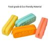 Sacchetti Zip in Silicone Riutilizzabili a Forma di Cuore Sacchetto in Silicone Borsa Cosmetica Portatile Astuccio per Pennelli da Trucco per Donne