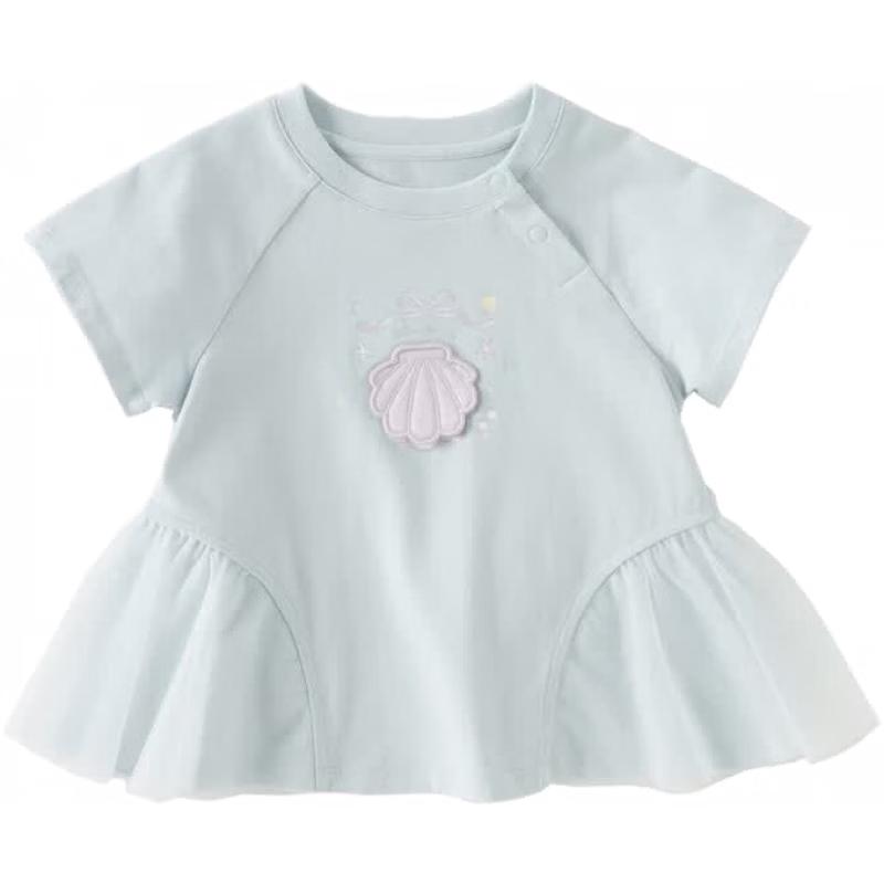 DAVE & BELLA Girls' Short-Sleeve Doll Top