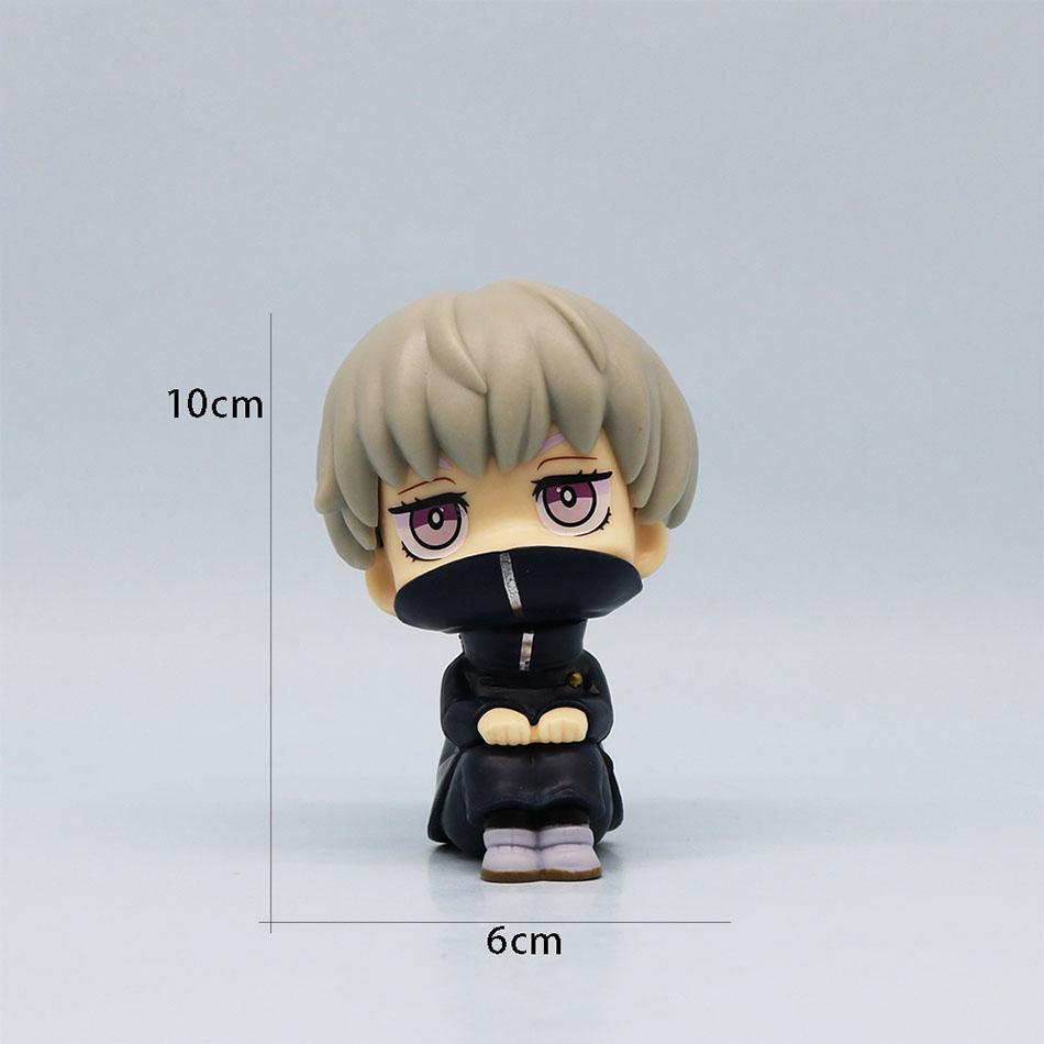 New 5Pcs/set Jujutsu Kaisen Cute Yuji Itadori Gojo Satoru Q Ver. PVC Action Figures Anime Figure Model Toys Collection Doll Gift