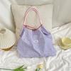Hanfeng Summer Largecapacity Hand Carry Shoulder Bag Drawstring Shopping Bag Fresh Floral Tote Bag Underarm Bag