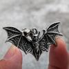 Unisex Stainless Steel Bat Pendant Necklace - Punk Halloween Gift