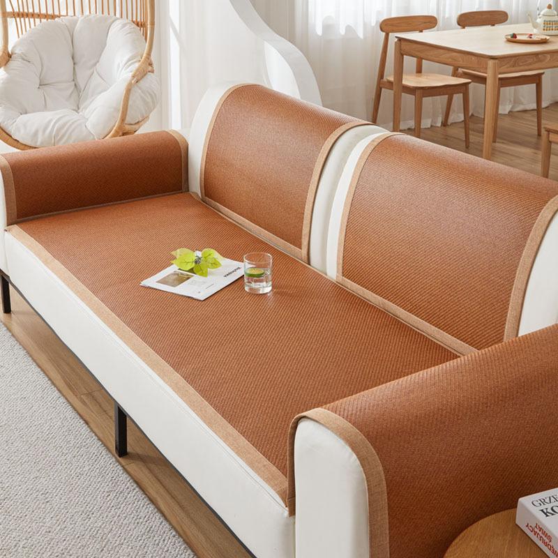 Rattan Mat Sofa Mat Seat Cushion Summer Non-Slip  New Mat Universal Bamboo Mat Sofa Cover Summer Model