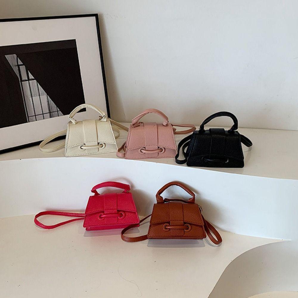 Solid Color Mini Coin Purse Handbag Women's Shoulder Bag Casual Chic Crossbody Bag  Women