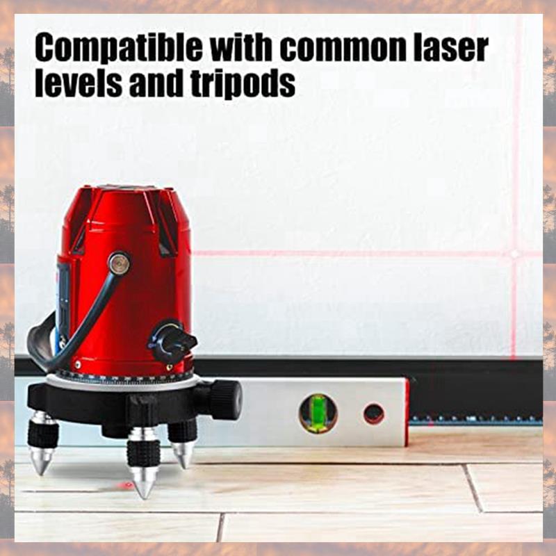 

2025 Trend 2X 360°Adjust Laser Level Adapter Rotating Base For Laser Level Tripod Connector Pivoting Base Fine Tuning Holder чёрный