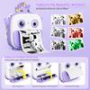 Kids Toys Camera Instant Thermal Printing Camera Children Christmas Birthday Gift 2-Inch HD Screen 16X Zoom Vlog Photography