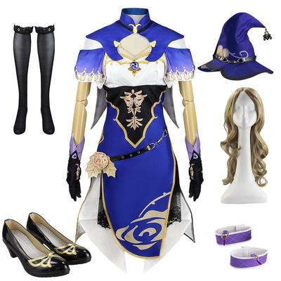 Rose Witch Lisa Cosplay Costume Game Set for Girls, Anime Stage Performance Outfit