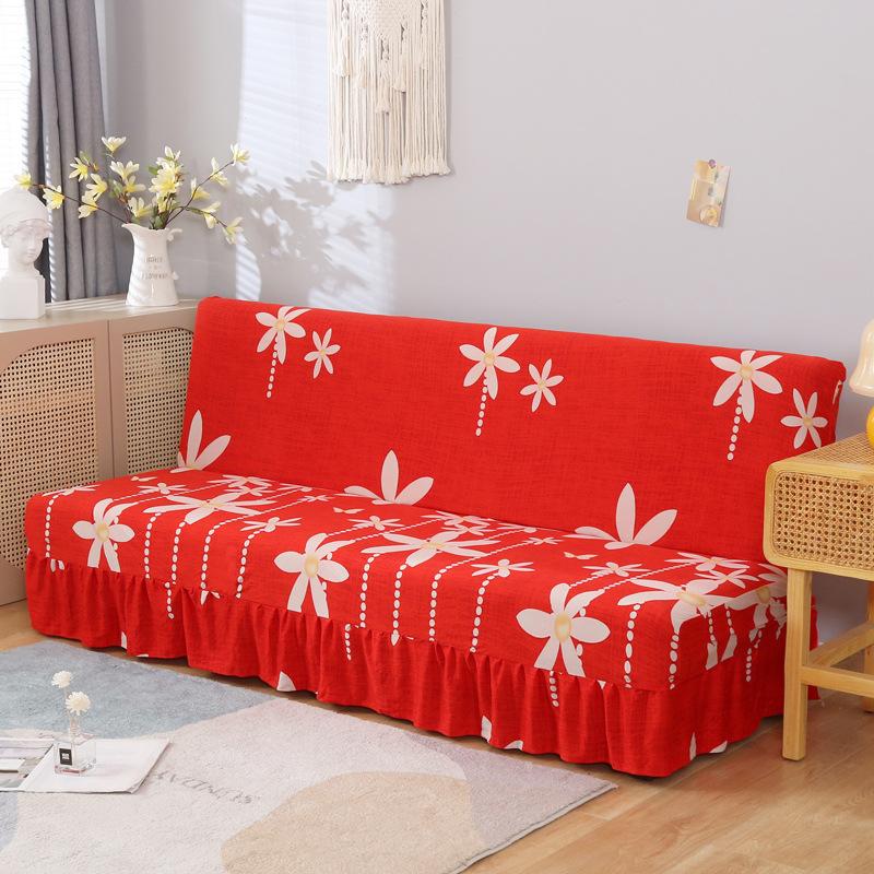 

Elastic Sofa Bed Cover Full Coverage Easy Foldable Sofa Slipcover With Skirt Sofa Cover For Protection And Style 120-150cm военно-воздушные силы синий