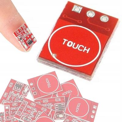 Rosfix Moduł Dotykowy Pojedynczy TTP223 – Czujnik Pojemnościowy | Napięcie Pracy 2.0V-5.5V DC | Idealny Do Projektów DIY