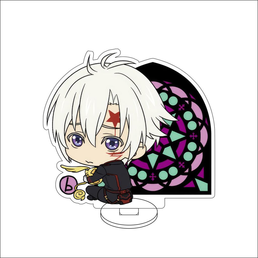 10CM Anime D Gray-man Figure Stand Model Allen Walker/Yu Kanda/Lenalee Lee/Lavi Bookman Jr Cute Desk Decor Standing Sign Gifts
