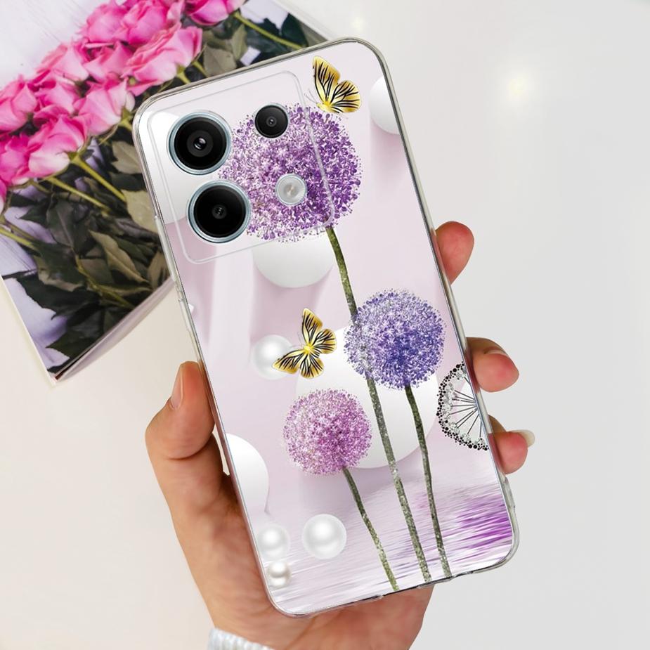 For Xiaomi Poco X6 Pro 5G Case New Fashion Painted Cover Clear Silicone Soft TPU Phone Case For Xiaomi Poco X6 Pro PocoX6 Bumper