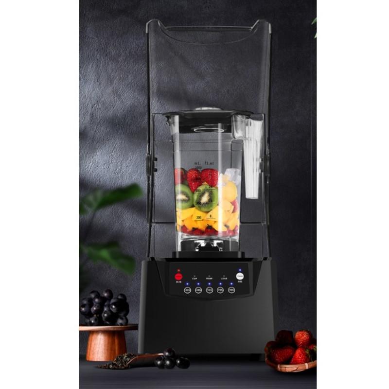 Automatic with Cover Soundproof Ice Crusher Commercial Multi-Functional Slush Machine High Power Smoothie Making Machine