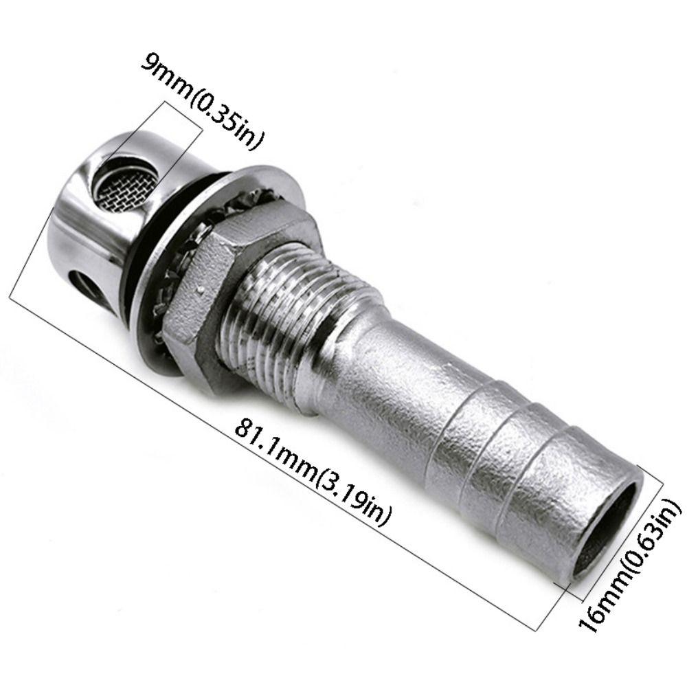 Stainless Steel Fuel Tank Vent Straight Air Vent Marine Air Vent Boat Vent  Fuel System