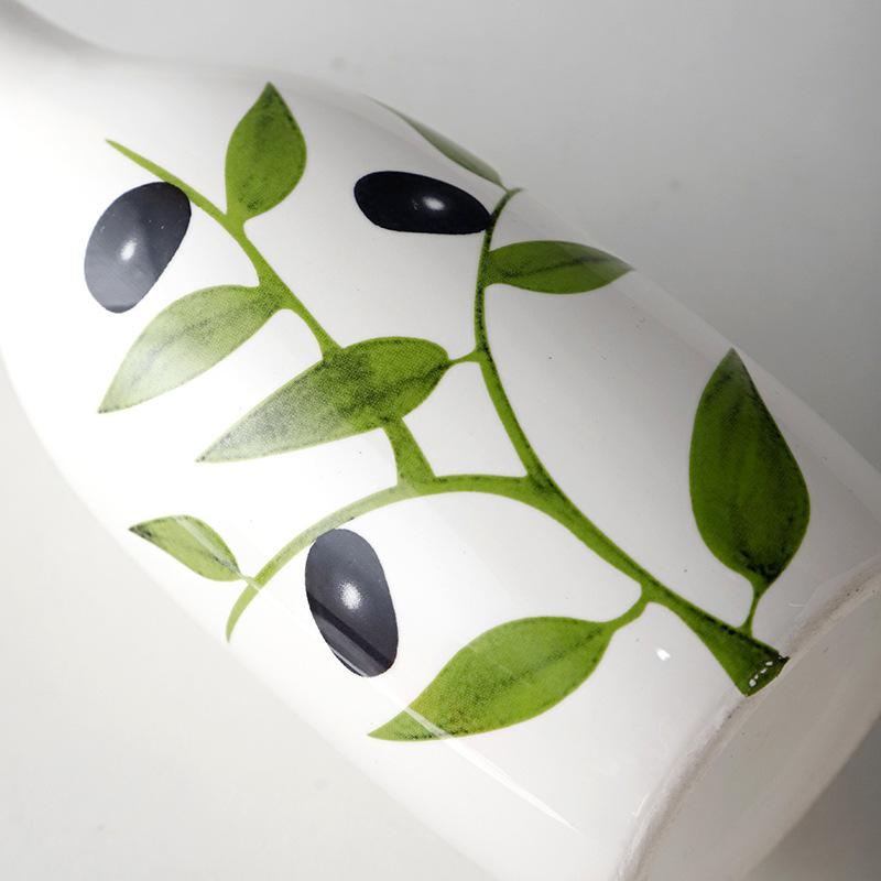 Nordic light luxury ins wind baked flowers simple ceramic vases senior sense home living room room decoration modern decoration