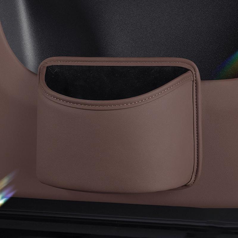 Autotür Becherhalter Leder Aufbewahrungstasche Universelles Rückseiten-Clip-Design Getränkehalter Organizer Box Wasserdichte Sitzrücken Aufbewahrungstasche