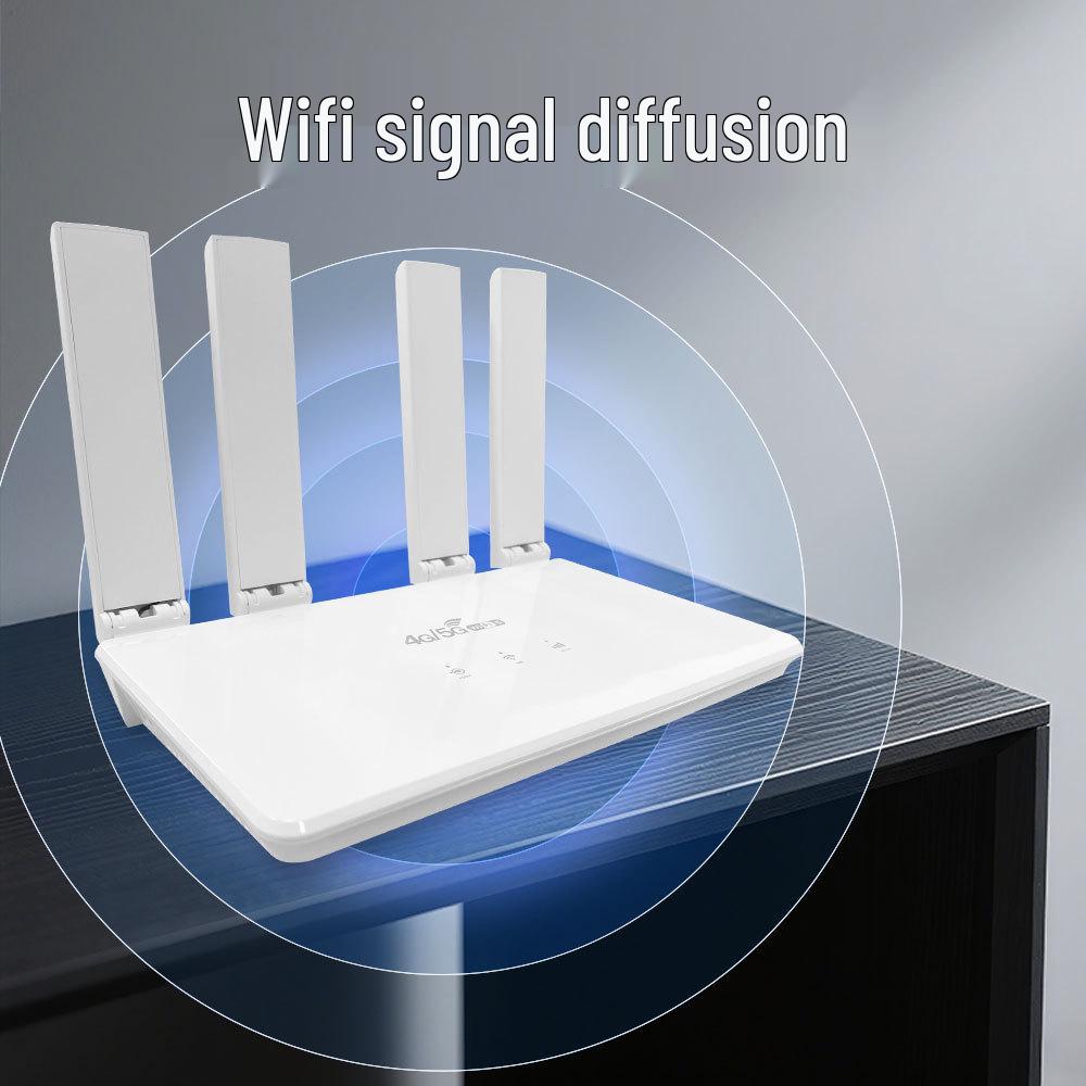 Four-Antenna 4G Router: Custom OEM Rebranding, Sample/Material Provided, Stable 300M Signal with Wall Penetration