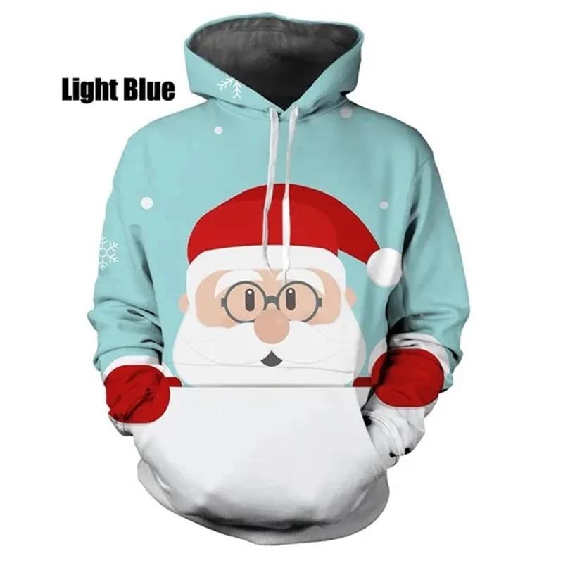 Happy Xmas Grafik Hoodies 3D Nightmare Before Christmas Druck Hoodie Kinder Hipster Sweatshirts Frauen 2k Harajuku Kleidung Top