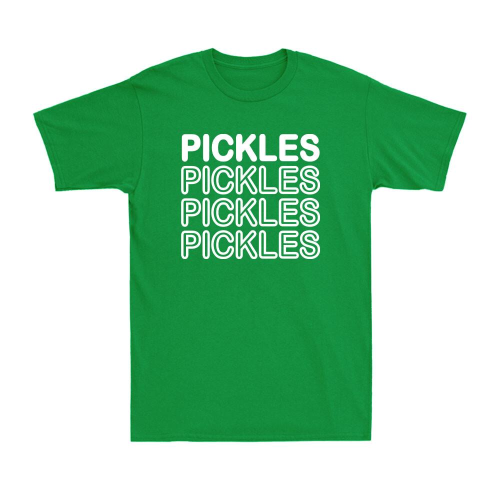 I Love Pickles Pickle Funny Pickle Lover Cucumber In Vinegar Unisexs Tshirt