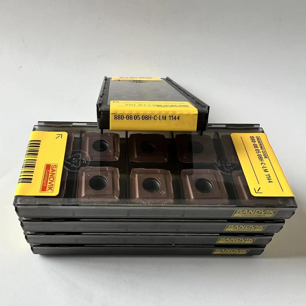 Original Sandvik / 880-080508H-C-LM 1144 / CNC lathe carbide blade 10 Pcs