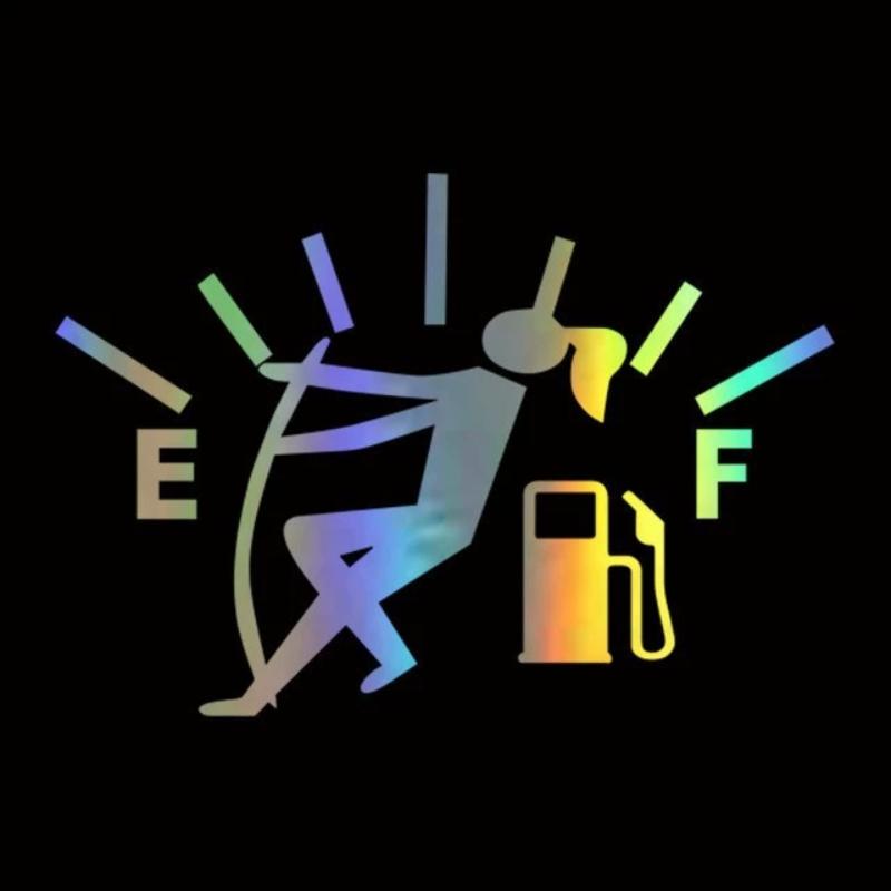 Fuel Tank Cap Sticker Tearable Waterproof Funny Sticker Personalized Reflective Car Sticker