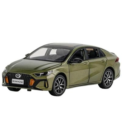 1/24 Trumpchi EMPOW55 Car Model Toy Diecast Metal Shock Absorption Street Sports Vehicle Sound and Light for Children Gift