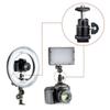 Metal Ball Head Hot Shoe Mount Adapter with 360 Degree Rotation for Standard 1/4 Inch DSLR Cameras LED Photography Lights