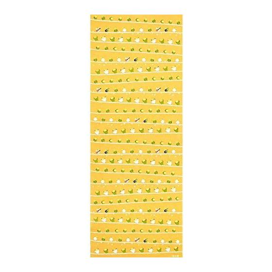 Hamamonyo Tenugui "Incorhythm" Yellow
