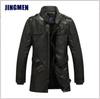 Nueva ropa de cuero para hombres Chaqueta de cuero lavable de longitud media para hombres