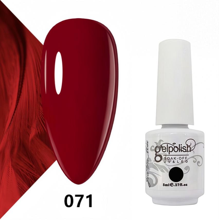 Amber Gel Polish Set: Gel Polish Manicure Kit with Whitening, Base Coat, and Sealer.