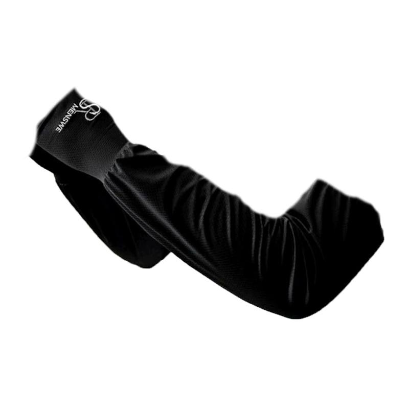1Pair Mens Ice Arm Sleeves Sunscreen Elastic Driving Gloves Outdoor UV Protection Arm Cover Sleeves Mountaineering Gloves