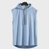 Men's Hong Kong Style Trendy Hooded Sleeveless Summer Vest