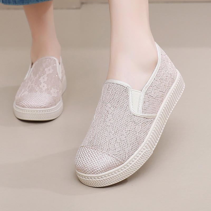 Summer New Casual Breathable Lightweight Single Shoes Non-slip Versatile One-pedal Women's Shoes Soft-soled Fashion Shoes Women's