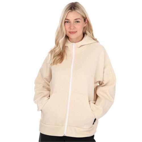Adidas Womens/Ladies Studio Lounge Fleece Full Zip Hoodie