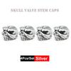 DSYCAR 4Pcs/Set Valve Caps for Tires Skull Style Universal Stem Valve Caps Attractive Dustproof Car Accessories Stem Caps1