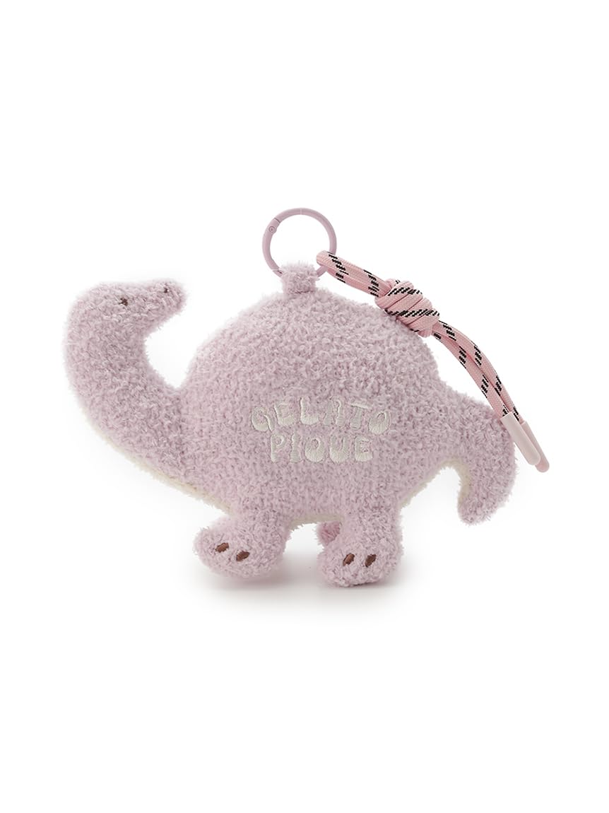 Gelato Pique Dinosaur Knit Charm Pouch PWGB261683 Pink Free Size Women s
