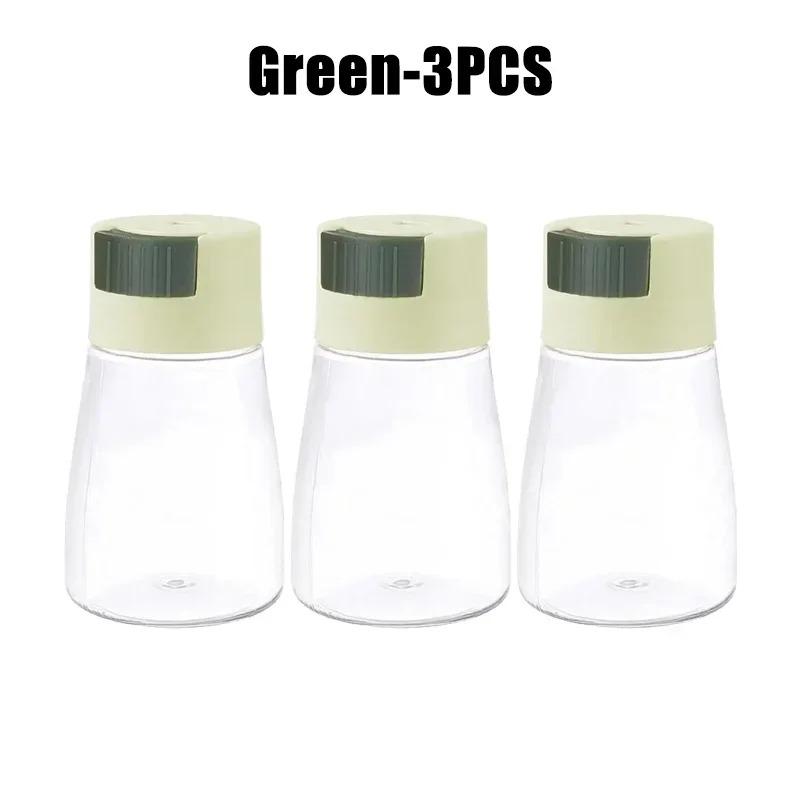 Kitchen Salt and Pepper Shakers Precise Quantitative Push Type Seasoning Shaker Press Type Salt Dispenser Spice Dispenser Sealed