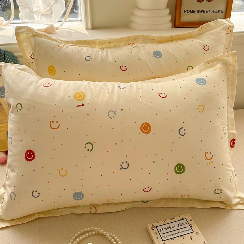 100% Baumwolle Kissenbezug Set - Zwei Stück: Einzeln 40x60cm, Extra Groß 48x74cm, Kernbezug 50x80cm