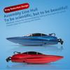 Waterproof Remote Control Boat LED Light Racing Ship Toy Boys Toy Mini RC Boat  Summer Water