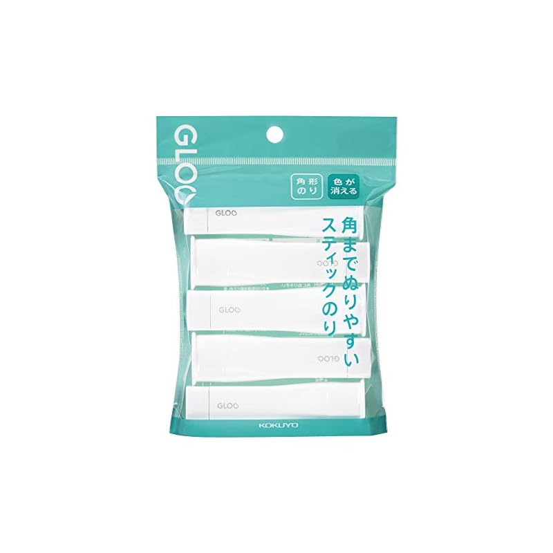 KOKUYO GLOO Disappearing Glue Stick, Small Size, 5-Pack (TA-G311-5P)