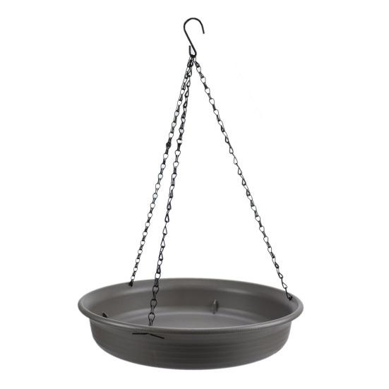 Hanging Hummingbird Bath Metal Bowl with Rust-Proof Chain Durable Construction Easy to Install Garden Hummingbird Food Feeder