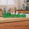 1-10PCS Small Christmas Train Decoration Cute Mini Ornament for Holiday Cake Topper Party Display and Festive Children Gift