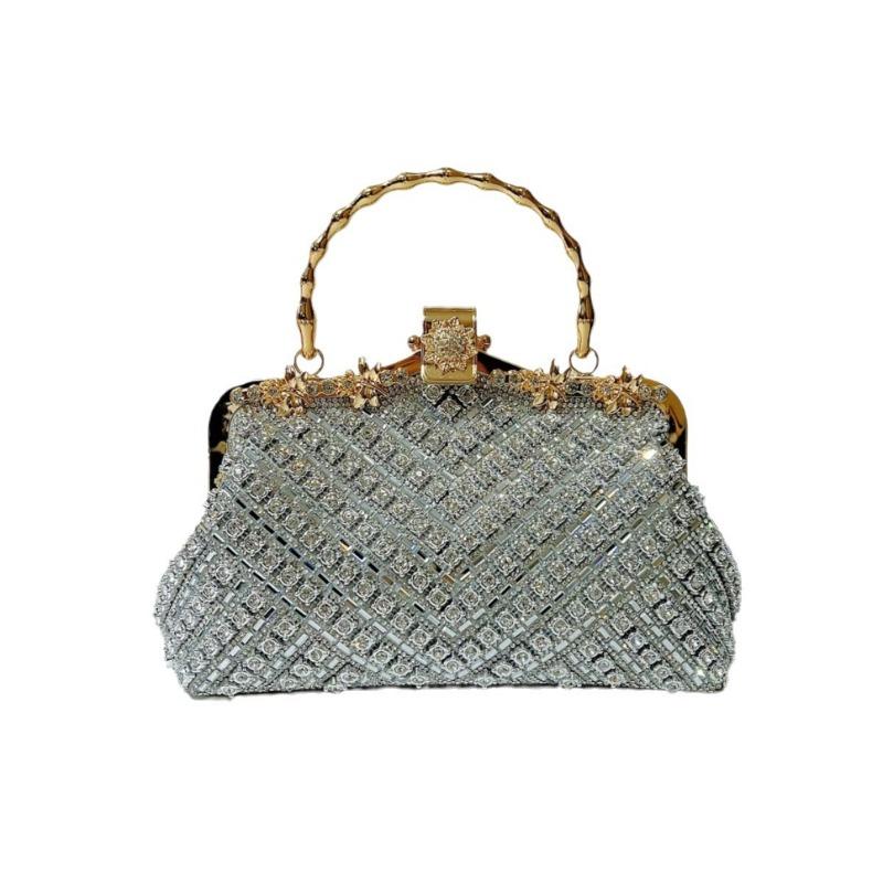 Rhinestone Handbag Diamond-encrusted Bag Chain Cheongsam Bag Hand-held Dinner Bag Single-shoulder Crossbody Bag
